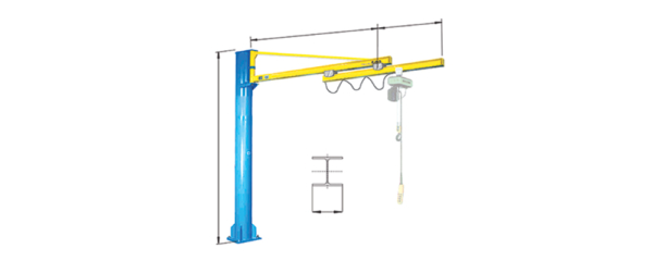 COLUMN JIB CRANE WITH ELECTRICALLY REMOVABLE ARM - MOD. CM2 TSE - Image 2